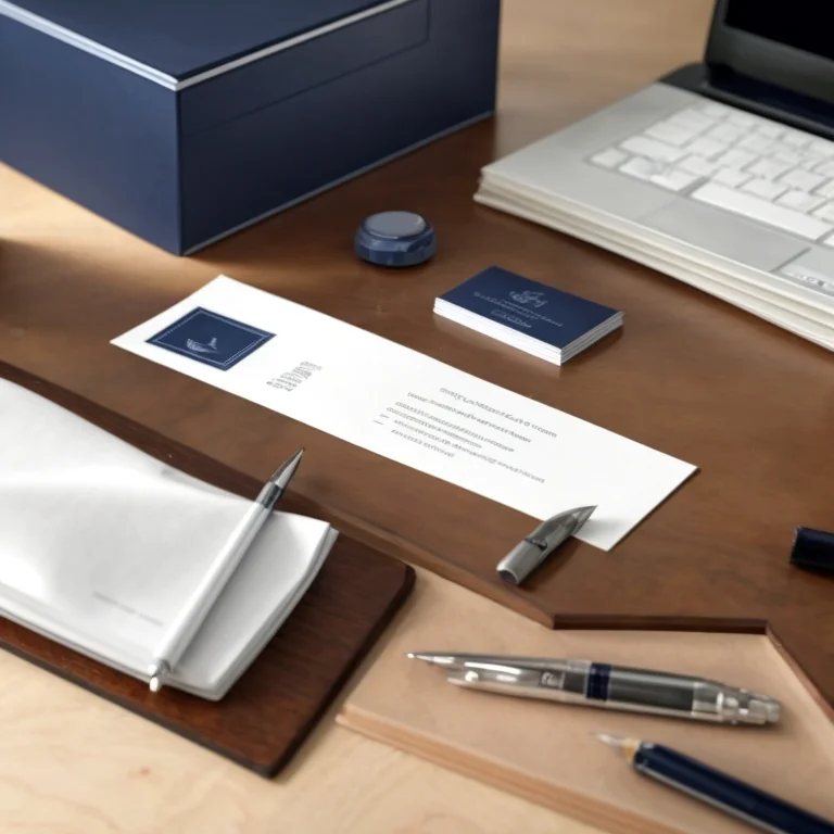 Notary stamp and documents on a desk